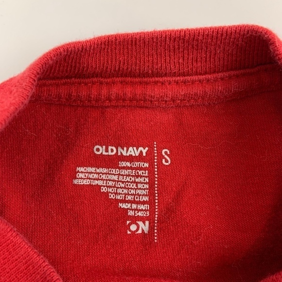 Old Navy T Shirt Kids Small Crew Neck Short Sleeve Solid Red - Picture 2 of 6